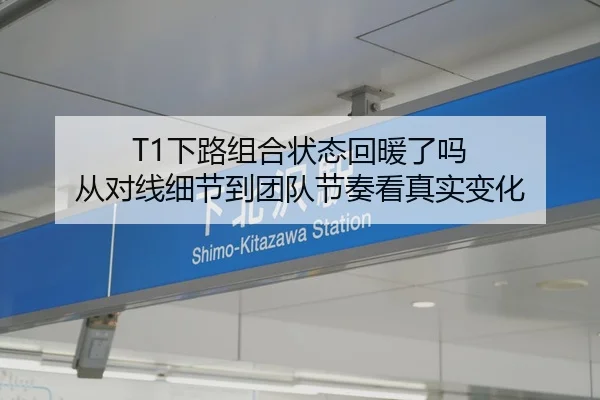 T1下路组合状态回暖了吗 从对线细节到团队节奏看真实变化